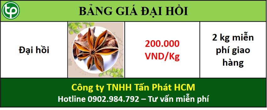 cung cấp sỉ lẻ đại hồi tại tphcm