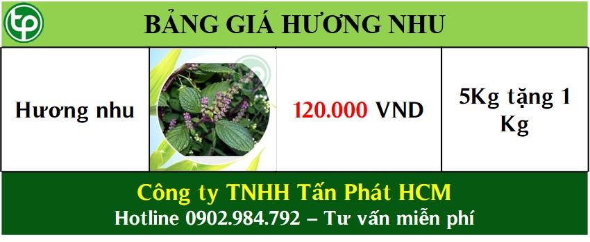 Bảng giá hương nhu tại tphcm