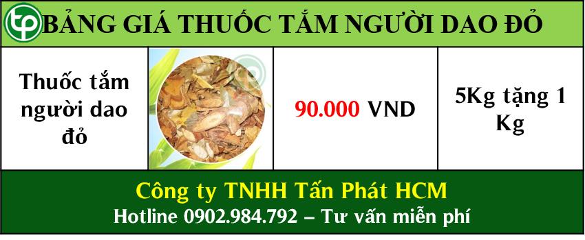 cung cấp thuốc tắm người dao đỏ tại tphcm